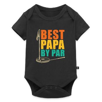 Best Dad by Par for Golfers - Baby Premium short-sleeve bodysuit - black - Front