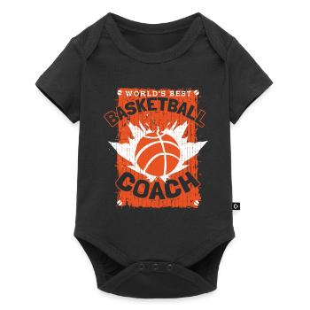 Basketballtrainer Entraîneur de basket-ball - Body à manches courtes Premium Bébé - noir - Devant