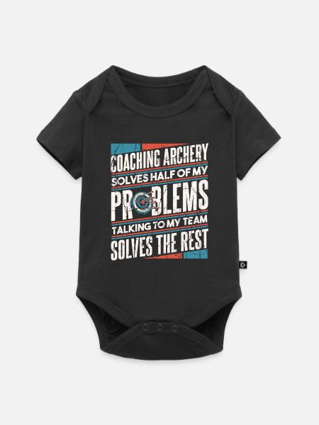 Bogenschütze Bogensport Pfeil Bogen Bogenschießen - Baby Premium Kurzarmbody - Schwarz