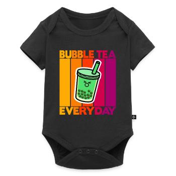 Bubble Tea Everyday - Baby Premium short-sleeve bodysuit - black - Front