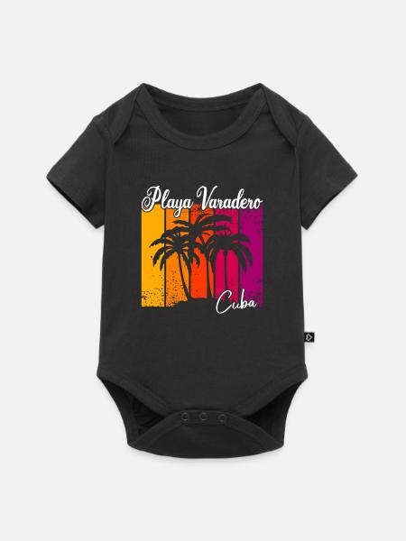 Playa Varadero Cuba - Baby Premium Kurzarmbody - Schwarz