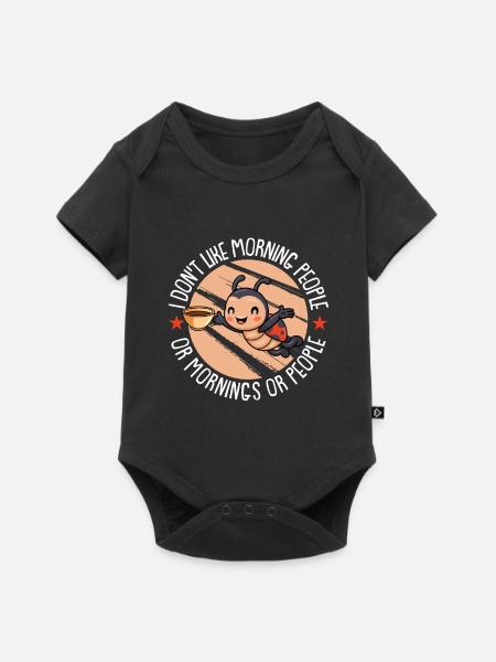 Marienkäfer Modschegiebchen Mariechenkäfer - Baby Premium Kurzarmbody - Schwarz