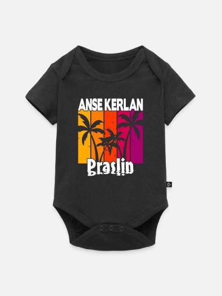 Anse Kerlan Praslin - Baby Premium Kurzarmbody - Schwarz