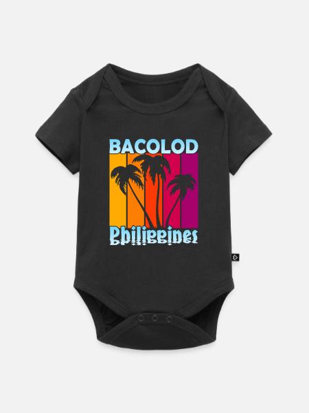 Bacolod Philippines - Baby Premium Kurzarmbody - Schwarz