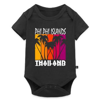 Vintage Phi Phi Islands Thaïlande - Body à manches courtes Premium Bébé - noir - Devant