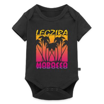 Legzira Morocco - Baby Premium Kurzarmbody - Schwarz - Vorne