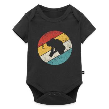 Broccoli Vegan Lover Retro Healthy Gift idea - Baby Premium short-sleeve bodysuit - black - Front