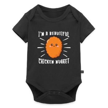 Beauté Poulet Nugget Nugget amateurs De poulet - Body à manches courtes Premium Bébé - noir - Devant
