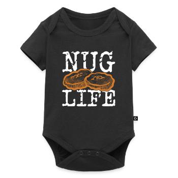 Nug Life Nugget Lover Poulet Nuggets Fast Food - Body à manches courtes Premium Bébé - noir - Devant
