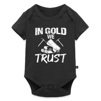Mine d’or minière - Body à manches courtes Premium Bébé - noir - Devant