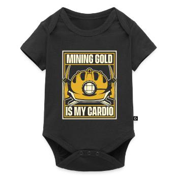 Mine d’or minière - Body à manches courtes Premium Bébé - noir - Devant