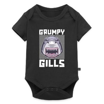 Des branchies grincheuses pour les amoureux des requins et les biologistes marins - Body à manches courtes Premium Bébé - noir - Devant