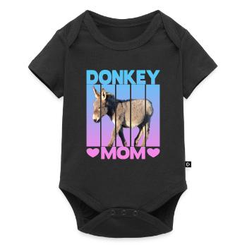 Maman âne - Body à manches courtes Premium Bébé - noir - Devant