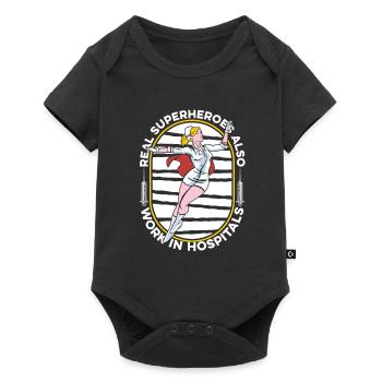Infirmier - Body à manches courtes Premium Bébé - noir - Devant