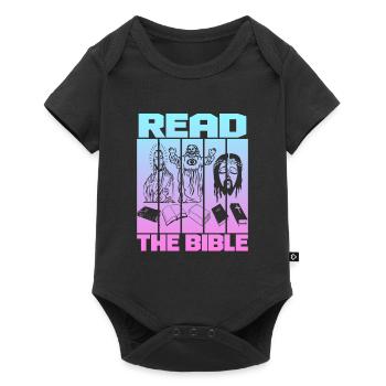 Lire la Bible - Body à manches courtes Premium Bébé - noir - Devant