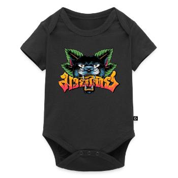 Muay Thai Boxing Panther - Baby Premium short-sleeve bodysuit - black - Front