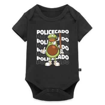 Officier de police Commissaire de police - Body à manches courtes Premium Bébé - noir - Devant