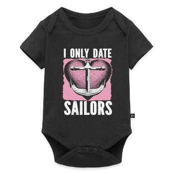 Voilier Voilier Sailor - Body à manches courtes Premium Bébé - noir - Devant