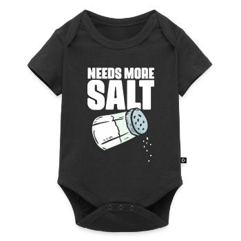 Besoin de plus de sel Humour culinaire drôle pour - Body à manches courtes Premium Bébé - noir - Devant
