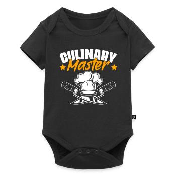 Maître culinaire Fun Cuisine professionnelle - Body à manches courtes Premium Bébé - noir - Devant