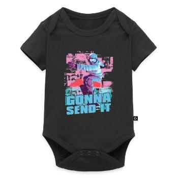 Werde Es Für Snowboarder Schicken - Baby Premium Kurzarmbody - Schwarz - Vorne