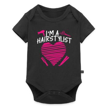 Coiffeur Coiffeur Coiffure Coiffure Coiffure Coiffure - Body à manches courtes Premium Bébé - noir - Devant