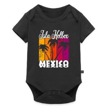 Isla Holbox Mexico - Baby Premium short-sleeve bodysuit - black - Front