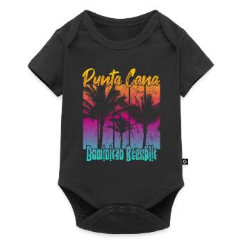 Punta Cana République dominicaine - Body à manches courtes Premium Bébé - noir - Devant