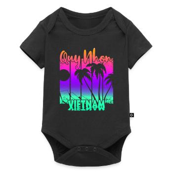 Quy Nhon Vietnam - Baby Premium short-sleeve bodysuit - black - Front