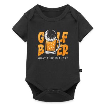 Golf Golfer Present Golf Player Golf Club Golf Ball - Baby Premium short-sleeve bodysuit - black - Front
