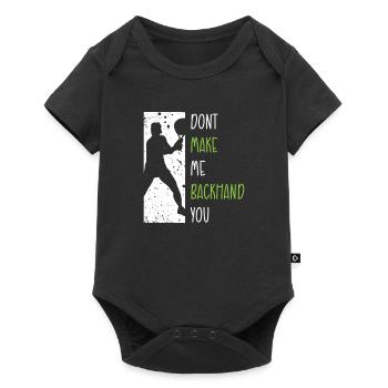Joueur de tennis présent Tennis Club Coach Sport - Body à manches courtes Premium Bébé - noir - Devant