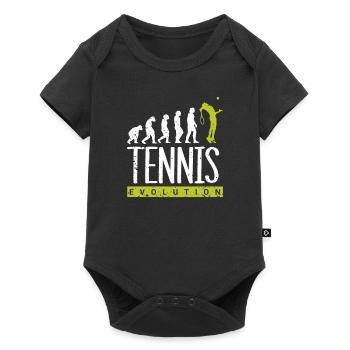 Joueur de tennis présent Tennis Club Coach Sport - Body à manches courtes Premium Bébé - noir - Devant
