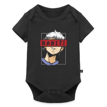 Anime Fan Present Japanese Cartoon Cosplay - Baby Premium short-sleeve bodysuit - black - Front