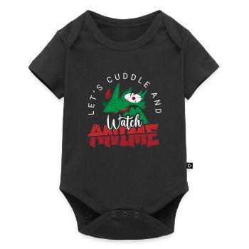 Anime Fan Present Japanese Cartoon Cosplay - Baby Premium short-sleeve bodysuit - black - Front