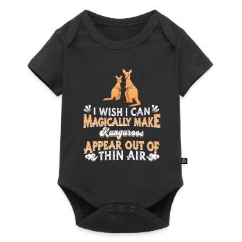 Kangaroo - Baby Premium short-sleeve bodysuit - black - Front