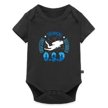 Les nageurs présentent des sports nautiques Natation Plongée - Body à manches courtes Premium Bébé - noir - Devant