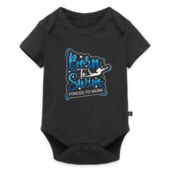 Les nageurs présentent des sports nautiques Natation Plongée - Body à manches courtes Premium Bébé - noir - Devant