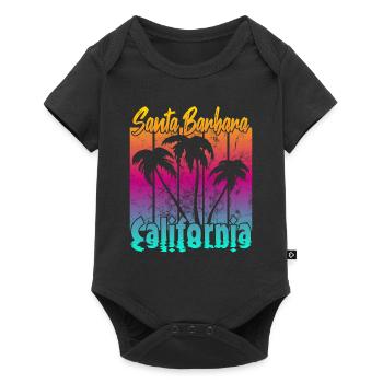 Vintage Santa Barbara Sunset - Baby Premium short-sleeve bodysuit - black - Front