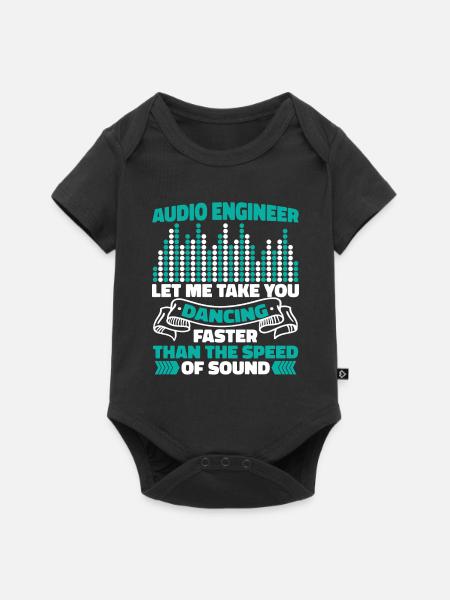 Tontechniker Sound Audio Engineer - Baby Premium Kurzarmbody - Schwarz