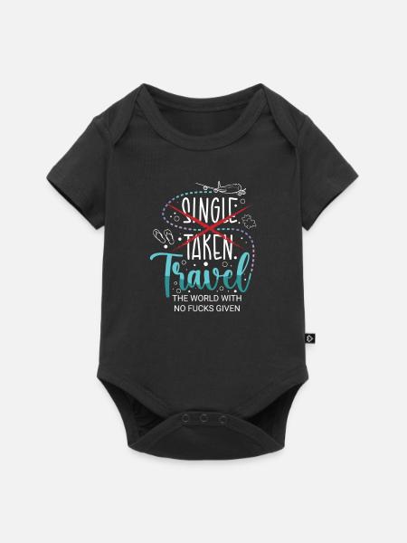 Abenteuer Reisen Präsent Reiseliebhaber - Baby Premium Kurzarmbody - Schwarz