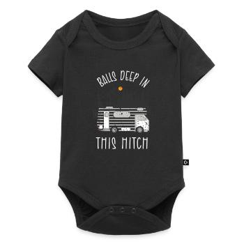 Camping Camper Present Nature Lovers - Baby Premium short-sleeve bodysuit - black - Front