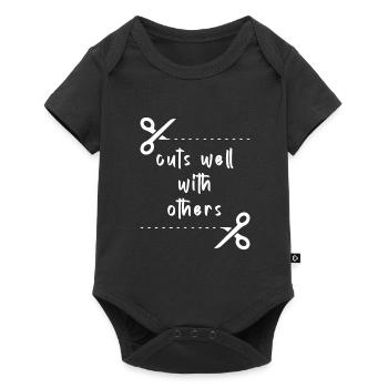 Coiffeur Coiffeur Coiffure Coiffure Coiffure Coiffure - Body à manches courtes Premium Bébé - noir - Devant