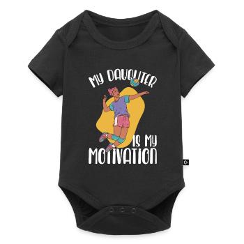 Volleyball Beach Volleyball - Baby Premium short-sleeve bodysuit - black - Front
