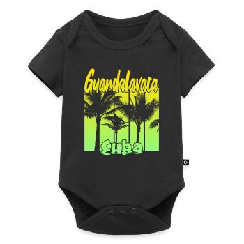 Guardalavaca Cuba - Baby Premium Kurzarmbody - Schwarz - Vorne
