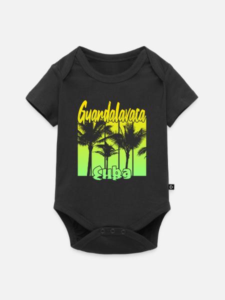 Guardalavaca Cuba - Baby Premium Kurzarmbody - Schwarz