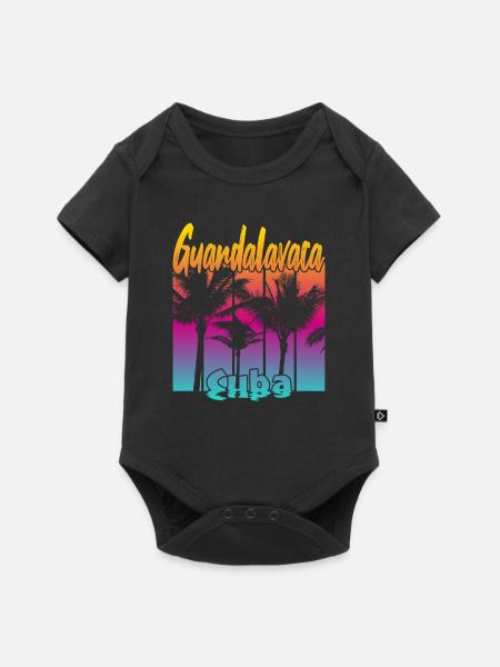 Guardalavaca Cuba - Baby Premium Kurzarmbody - Schwarz