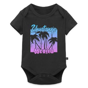 Zihuatanejo Mexico - Baby Premium Kurzarmbody - Schwarz - Vorne