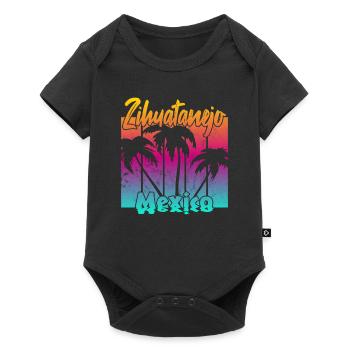 Zihuatanejo Mexico - Baby Premium Kurzarmbody - Schwarz - Vorne