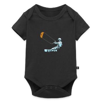 Kitesurfing Kiteboarding Kite Kite Kiten - Baby Premium short-sleeve bodysuit - black - Front