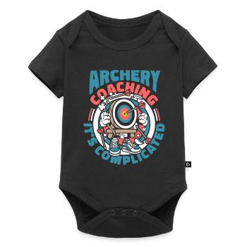 Tir à l’arc Flèche Tir à l’arc Tir à l’arc - Body à manches courtes Premium Bébé - noir - Devant